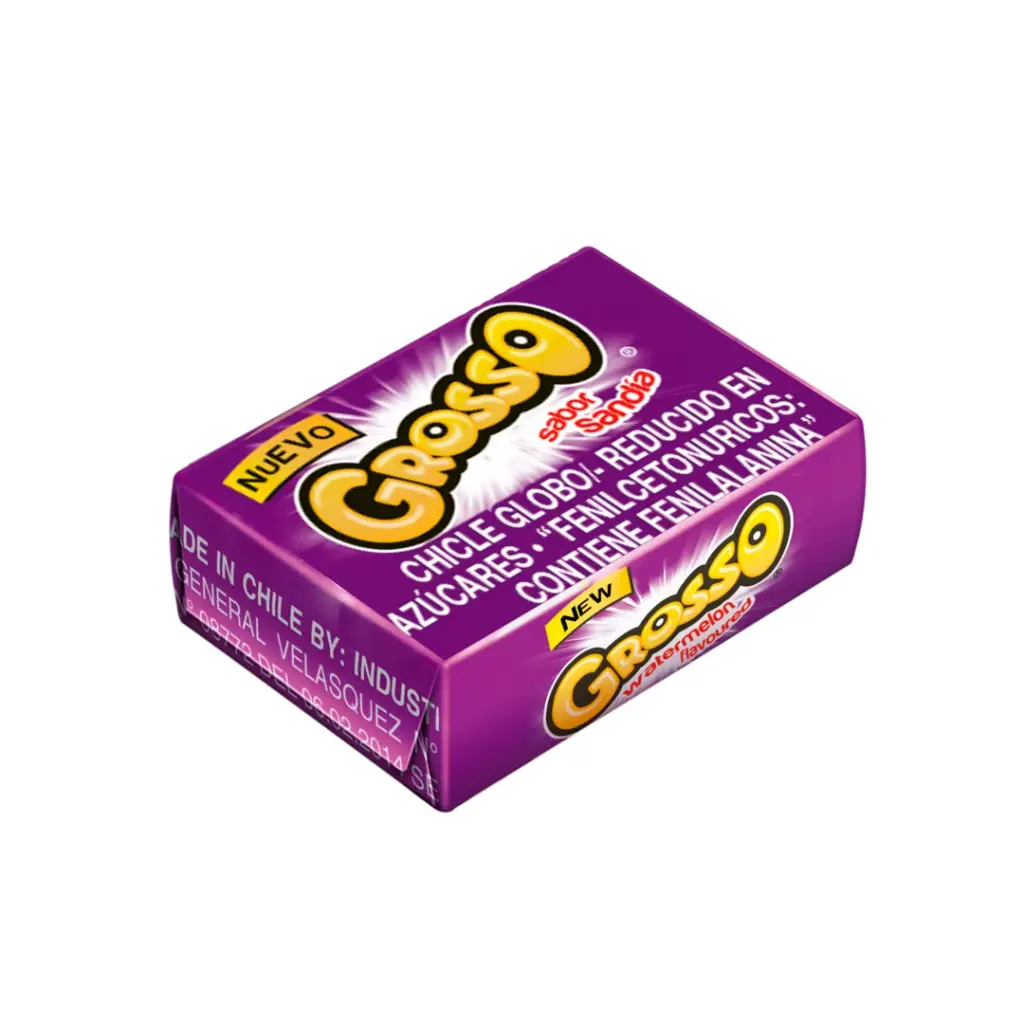 CHICLE GROSSO UVA 25g.