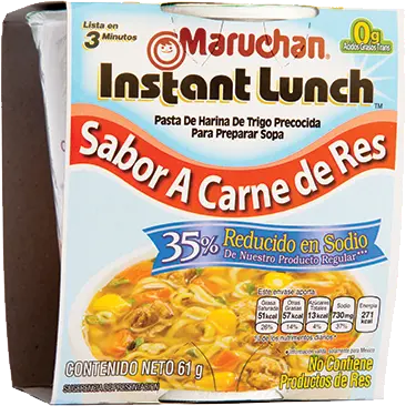 MARUCHAN LUNCH CARNE BAJO/SODIO 61g.
