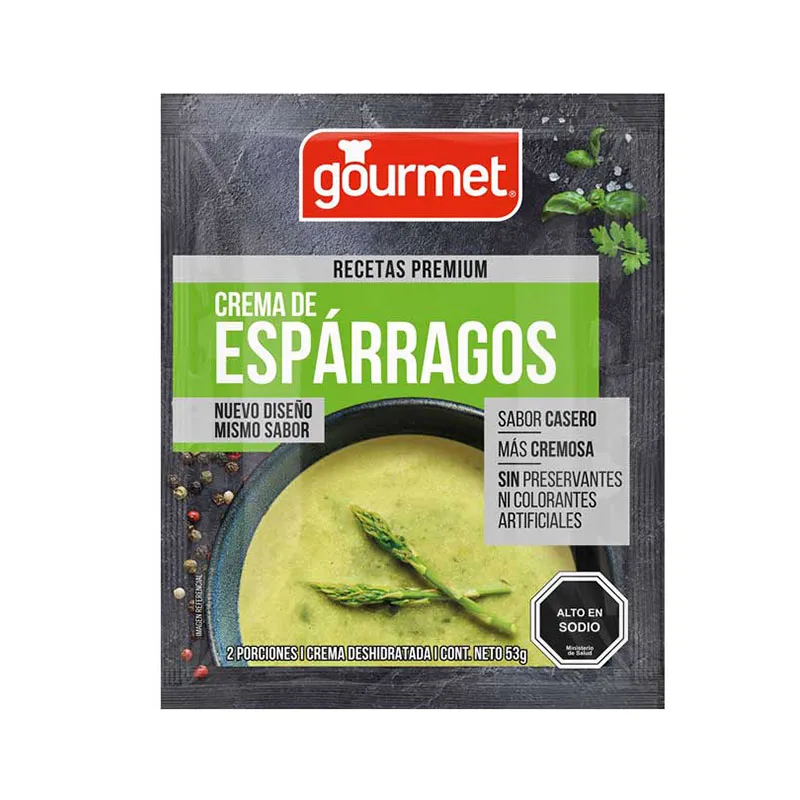 GOURMET CREMA ESPARRAGOS 15g.