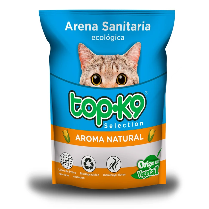 ARENA GATO TOP-K9 VEGETAL 2k.