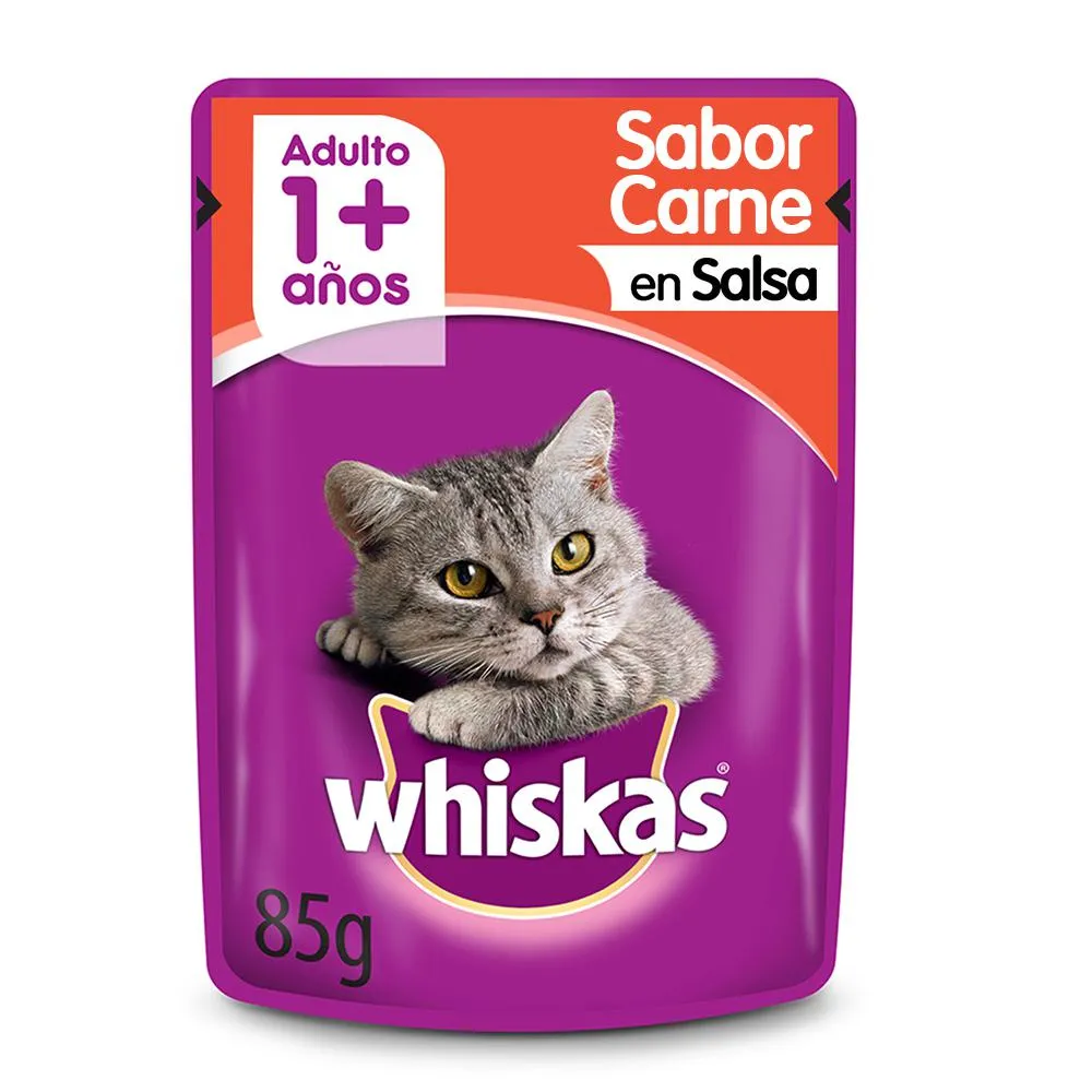 WHISKAS SACHET CARNE 85g.