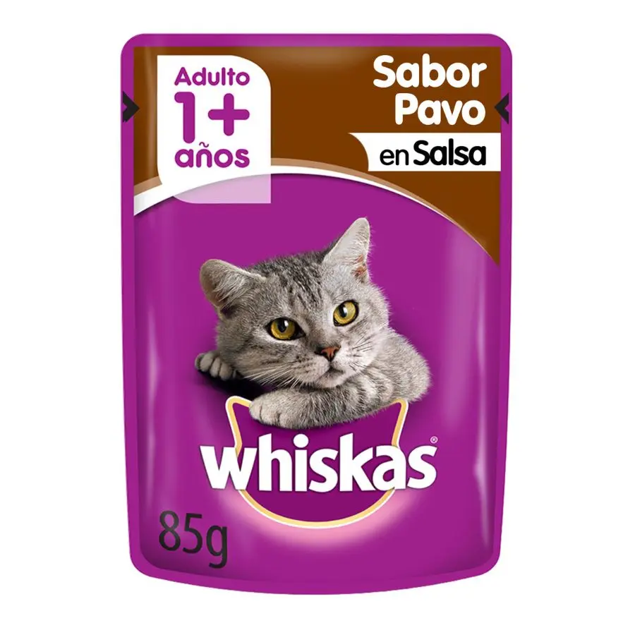 WHISKAS SACHET PAVO 85g.