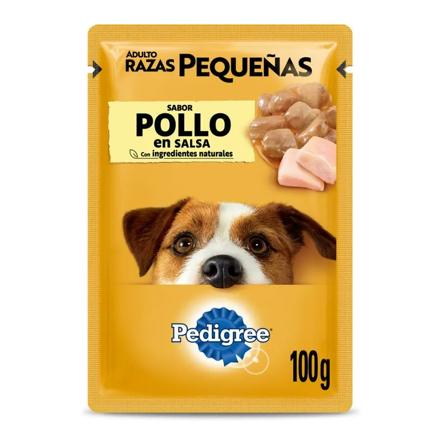 PEDIGREE SACHET RAZA PEQUEÑA POLLO 100g.