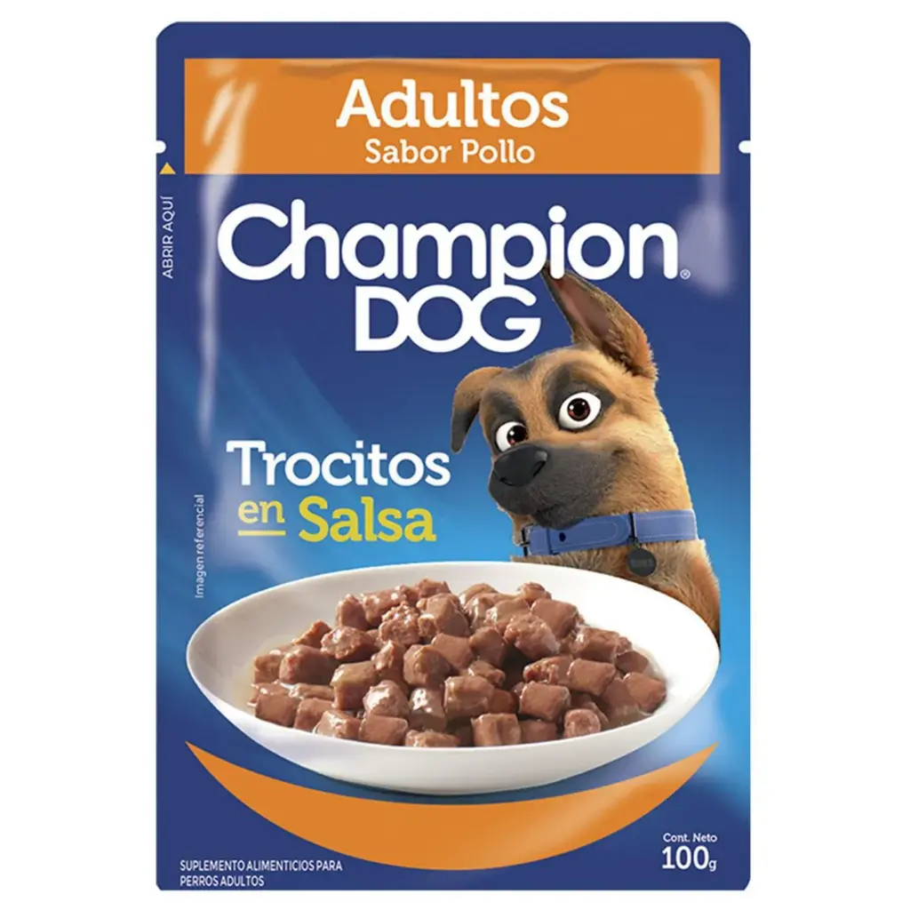 CHAMPION DOG POLLO SACHET 100g.