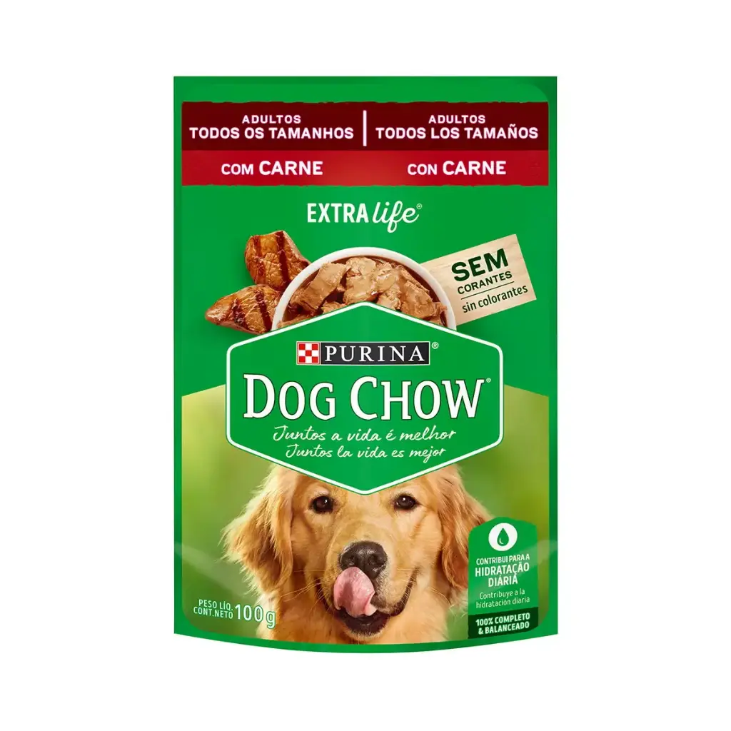 DOG CHOW SACHET CARNE ADULTO 100g.
