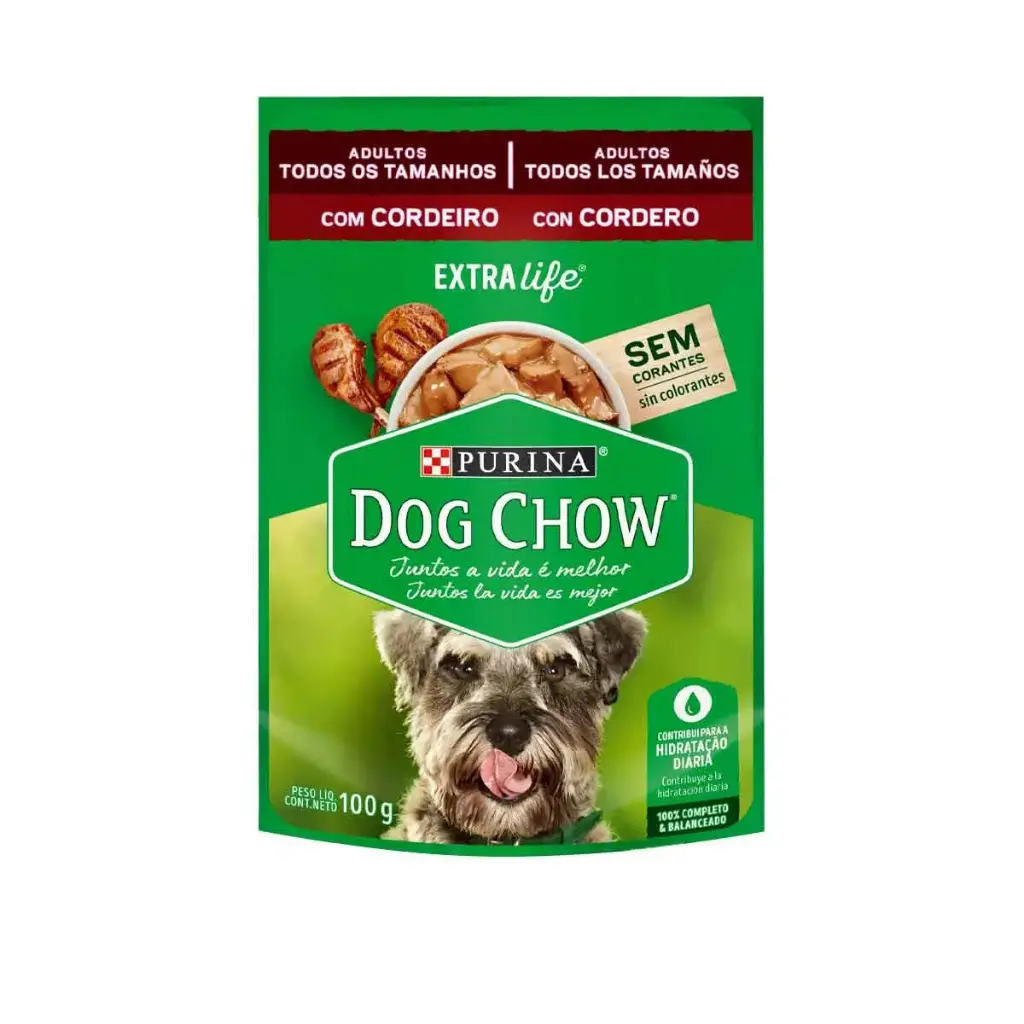 DOG CHOW SACHET CORDERO 100g.