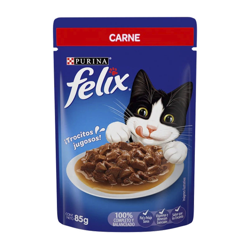 PURINA FELIX SACHET CARNE 85g.