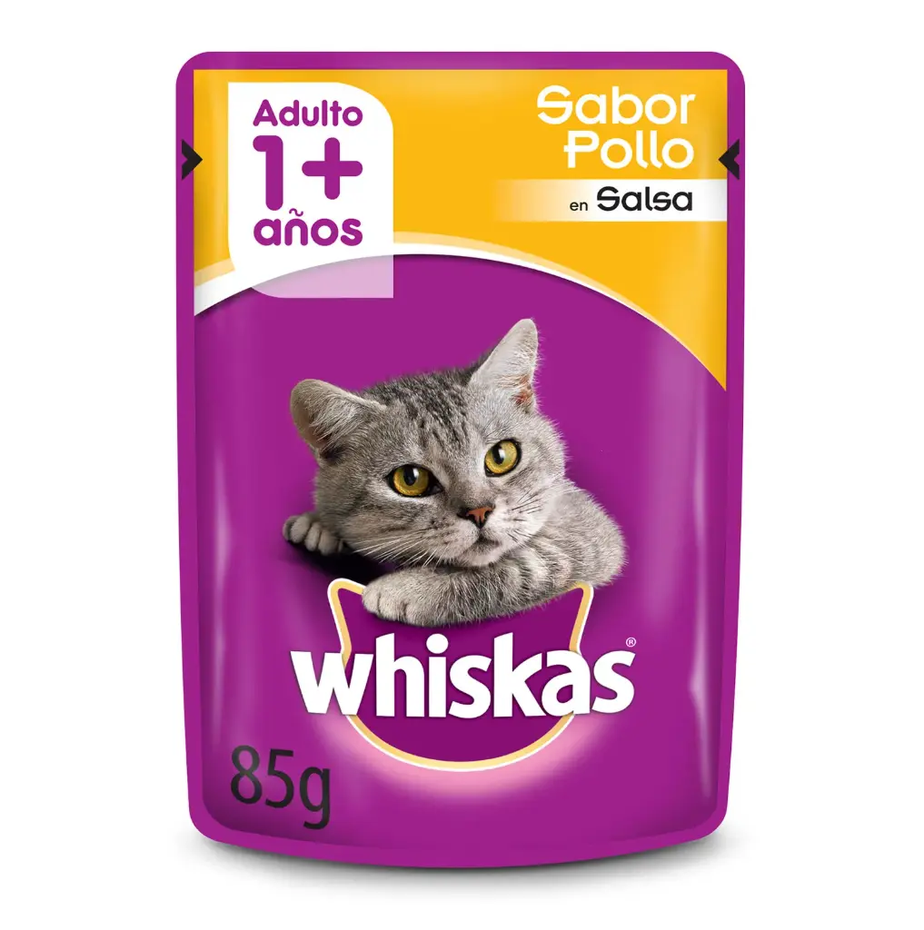 WHISKAS SACHET POLLO 85g.
