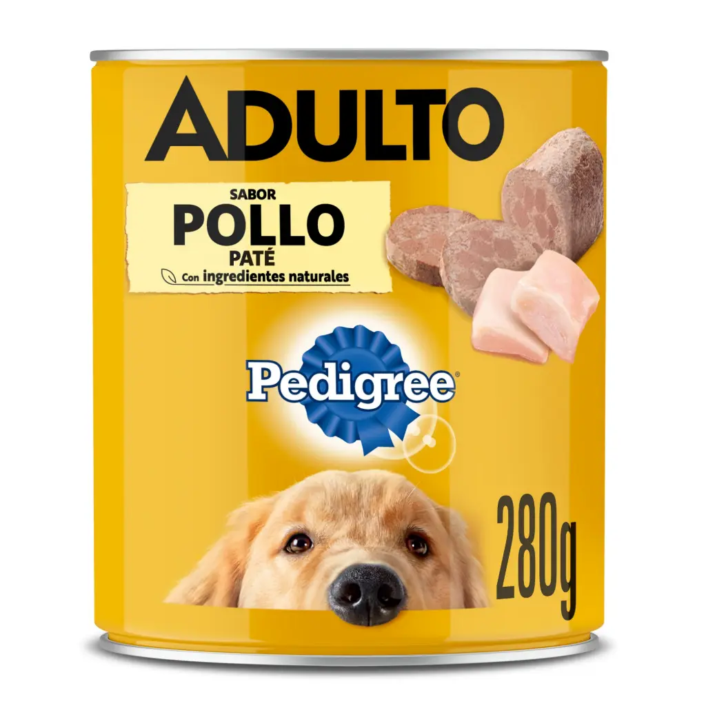 PEDIGREE LATA ADULTO POLLO 280g.